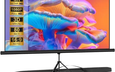 Test : écran de projection Visulapex 80” sur trépied