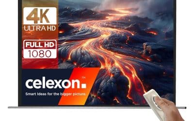 Test : écran motorisé celexon 160x120cm, idéal pour le home cinéma et les présentations
