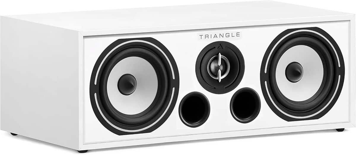 Enceinte Centrale Home-cinéma Triangle Voce EZ - 2 Voies - 91 DB - Bass Reflex - Teck - 5