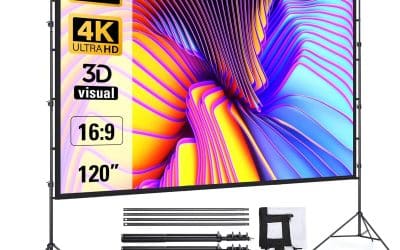 Test : écran de projection portatif LEORFI 120 pouces, cinéma maison et extérieur