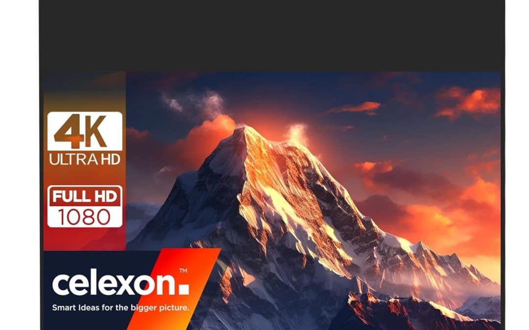 Test de l'écran de projection manuel celexon Pro 130" 4K Full-HD