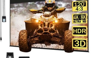 Test de l’écran motorisé 120 pouces Diagonale HD pour home cinéma