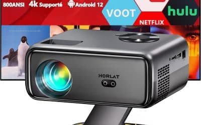 Test du vidéoprojecteur Horlat 4K avec Android 12 et rotation 360°