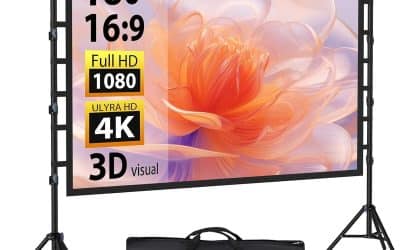 Test : écran 180 pouces LEORFI portatif pour home cinéma et camping