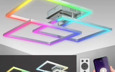 Test du plafonnier LED connecté B.K.Licht : éclairage intelligent