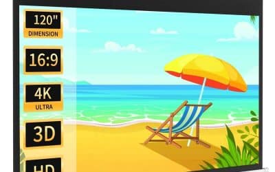 Test du WASJOYE écran de projection 120″ : toile enroulable et réglable