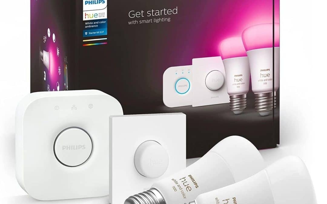 Test kit de démarrage Philips Hue White and Color Ambiance : éclairage connecté 1100 lm