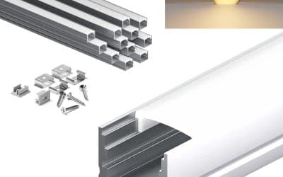 Test : profilés LED KOSOOM 2 m, lot de 12 compatible 15, 3 mm