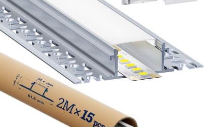 Test du profilé LED encastrable Hooled 15 x 2m : performance et style