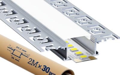 Test du profilé LED HOOLED 30 x pour ruban 2m avec diffuseur U