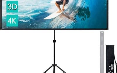 Test : écran vidéoprojecteur CCLIFE 90 pouces sur trépied