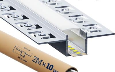 Test : profilé LED encastrable Hooled U-Forme 2 m