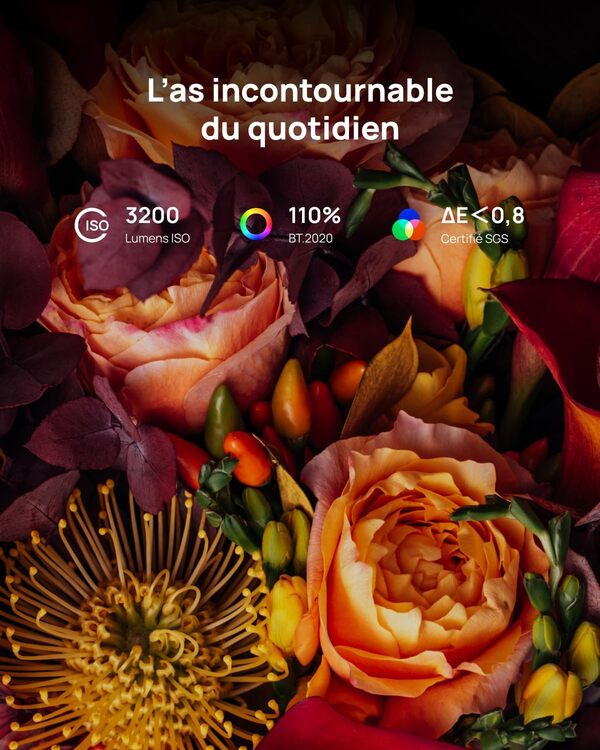 XGIMI Horizon 20 Vidéoprojecteur Laser Triple RGB 4K, 3200 Lumens ISO, Compatible avec Google TV & Netflix, Zoom Optique & Lens Shift, IMAX Enhanced, Dolby Vision, Écran 300