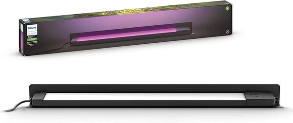 Philips Hue White and Color Amarant, projecteur mural connecté extérieur noir, lot de 3, fonctionne avec Alexa, Google Assistant et Apple Homekit [Classe énergétique A]