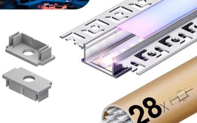 Test du profilé LED encastrable 2m KOSOOM : kit complet pour plafond et mur