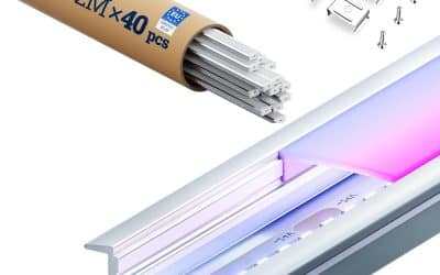 Test du profilé LED KOSOOM en aluminium 2 m : éclairage indirect polyvalent