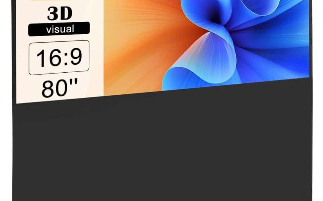 Test : écran de projection portable LUNICASHA 80'' rétractable