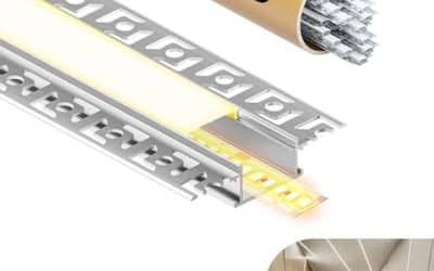 Test : profilé aluminium encastrable GEEKLUX pour bandes LED