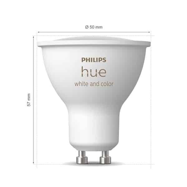 Découvrez la puissance et la polyvalence de l'ampoule LED Philips Hue GU10 400 lumens : des ambiances lumineuses éclatantes au service de votre intérieur