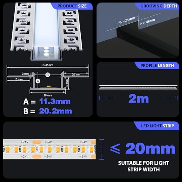Découvrez l'efficacité énergétique et le design élégant des profilés LED encastrés HOOLED. Analyse des performances, avantages et conseils d'installation pour illuminer vos espaces avec style.