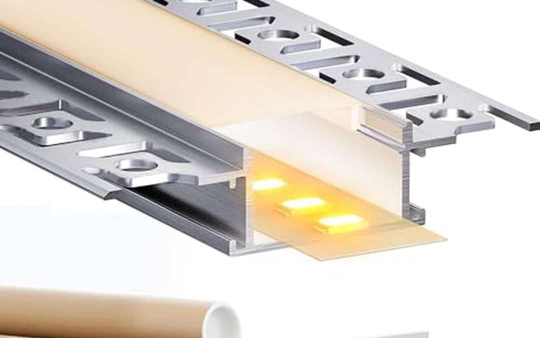 Test du profilé aluminium LED encastrable GEEKLUX 20 x 2 m