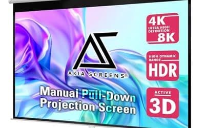 Test : écran Akia Screens 110&Prime; rétractable pour home cinéma