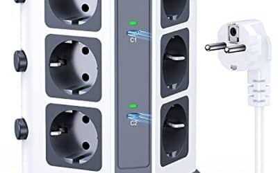 Test : kOOSLA multiprise 65W avec parafoudre et 12 prises