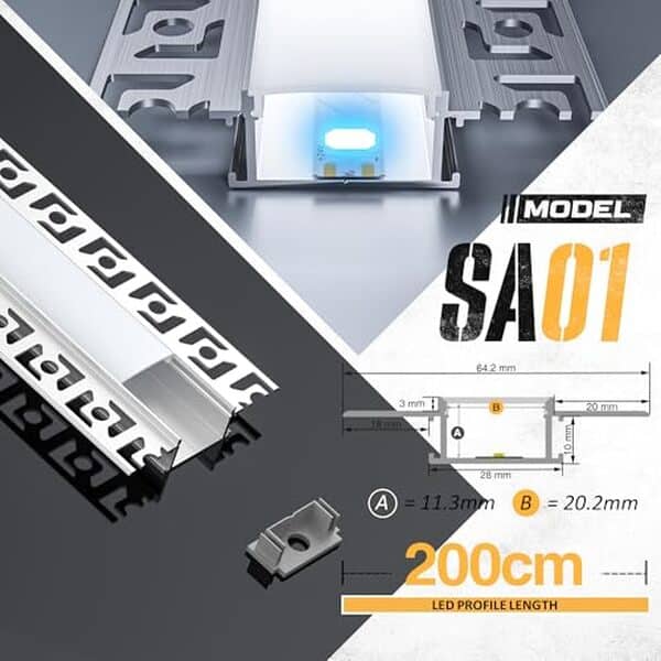 Découvrez l'analyse détaillée du profilé aluminium GEEKLUX SA01, conçu pour rubans LED. Évaluez sa durabilité et sa facilité d'installation sur 50 m. obtenez des conseils d'experts pour une ambiance lumineuse optimale.
