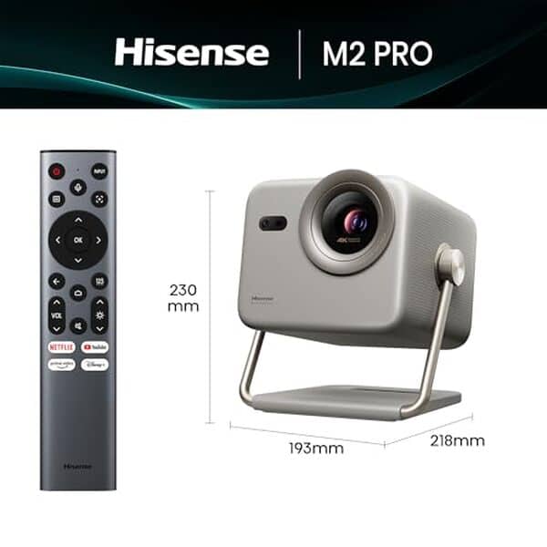 Découvrez le test du projecteur Hisense M2 Pro : une qualité d'image 4K UHD exceptionnelle, une intelligence artificielle innovante et des fonctionnalités haut de gamme pour une expérience visuelle hors du commun