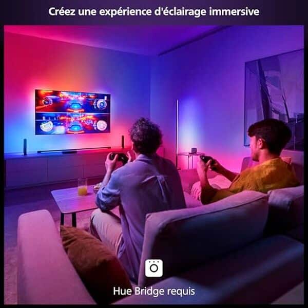 Plongez dans l'expérience ultime de synchronisation lumineuse avec la philips Hue Play HDMI Sync Box 8K : test complet et avis détaillé sur ses performances inégalées en 2023