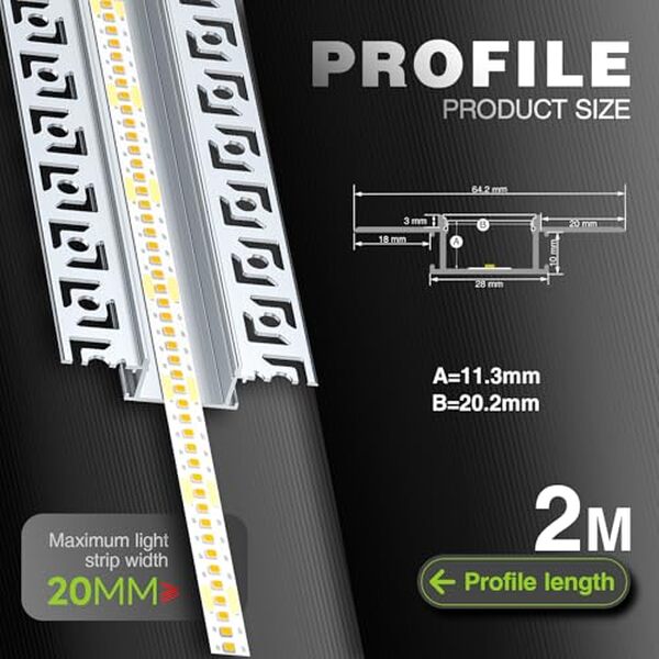 Découvrez notre revue complète du profilé LED encastrable KOSOOM 64, 2x13, 8 mm : analyse des performances, design élégant et solutions d'éclairage innovantes pour illuminer vos espaces.
