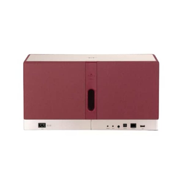 Découvrez notre avis sur l'enceinte connectée Triangle AIO 3 rouge ocre : design, performance et connectivité, une analyse complète de ce bijou technologique audio