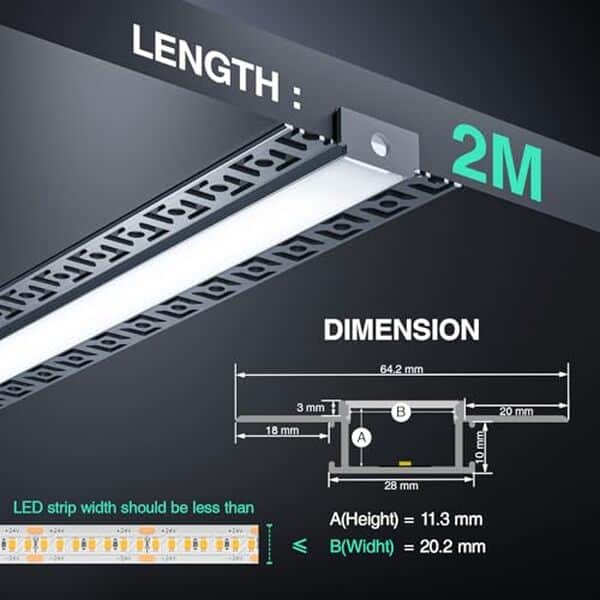 Découvrez notre analyse détaillée du profile alu Kosoom pour ruban LED 2 m : un lot de 15 pour une installation sur mesure. Idéal pour une ambiance lumineuse et modernisée.