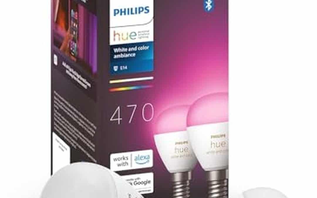 Test : ampoule Philips Hue E14 LED connectée