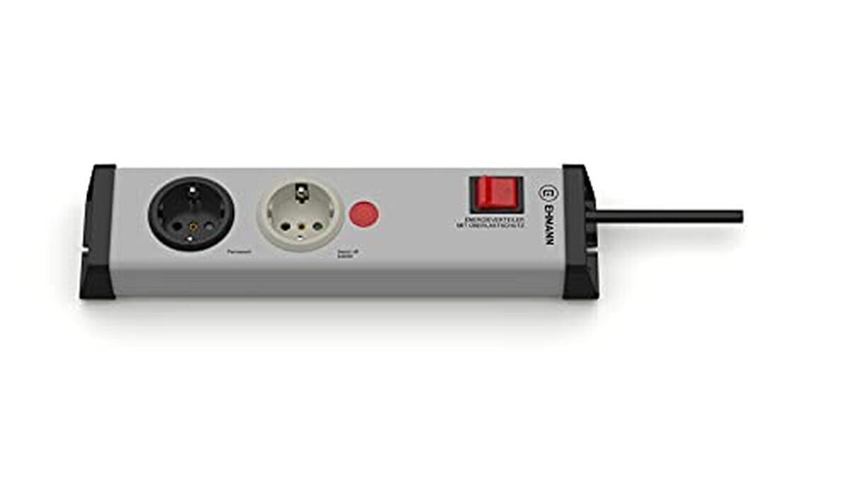 Test : bloc multiprise Ehmann 100063, 4 prises 45° max.  3500 W