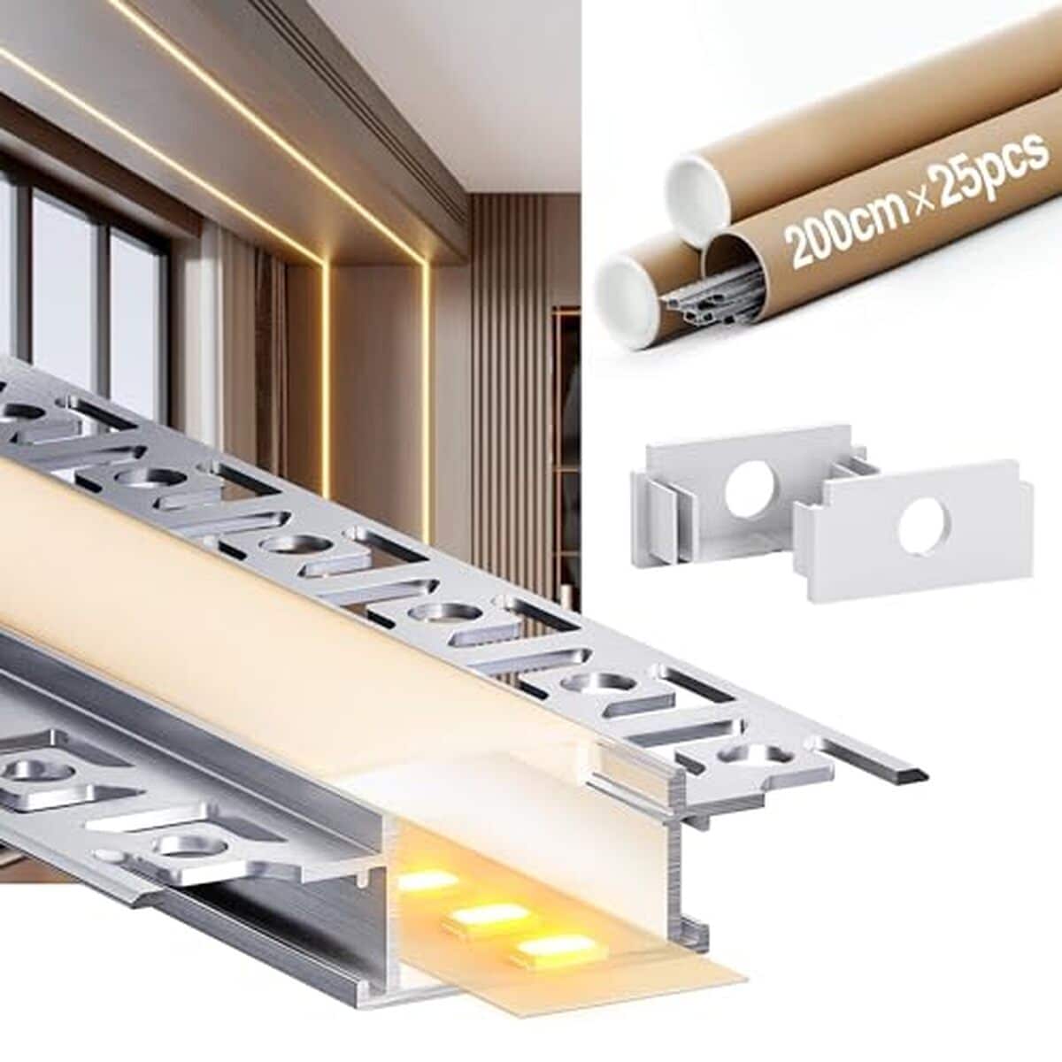 Test du profilé alu GEEKLUX SA01 pour ruban LED (50 m)