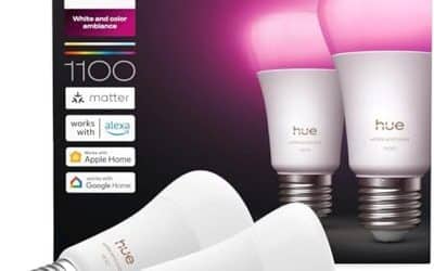 Test : philips Hue ampoules LED connectées E27, pack de 2