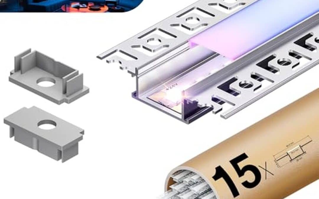 Test : profile alu Kosoom pour ruban LED 2 m, lot de 15