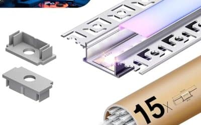 Test : profile alu Kosoom pour ruban LED 2 m, lot de 15