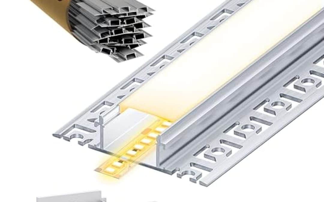 Test : profilé aluminium LED encastrable LASLUX 2m