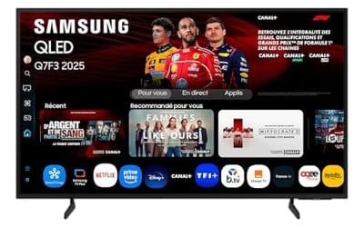 Test : samsung TV QLED 55Q7F3 – immersion 4K garantie