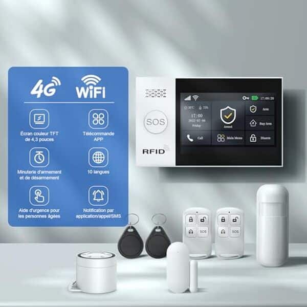 Découvrez notre test complet du système d'alarme sans fil LWOHSI avec écran tactile : fonctionnalités, installation et efficacité pour sécuriser votre maison. 