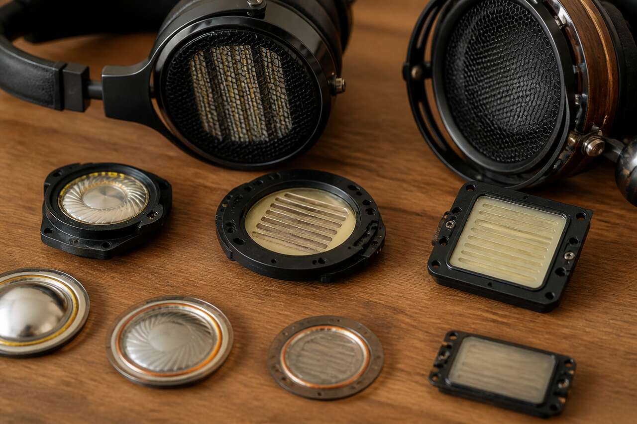 Types de transducteurs pour casques et écouteurs
