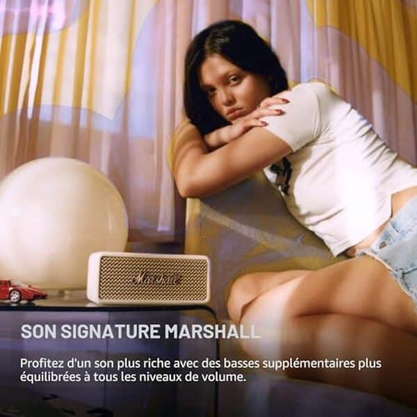 Découvrez notre test complet de l'enceinte bluetooth Marshall Emberton III. Puissance sonore, résistance et durabilité : tous les détails pour bien choisir votre enceinte portable. 