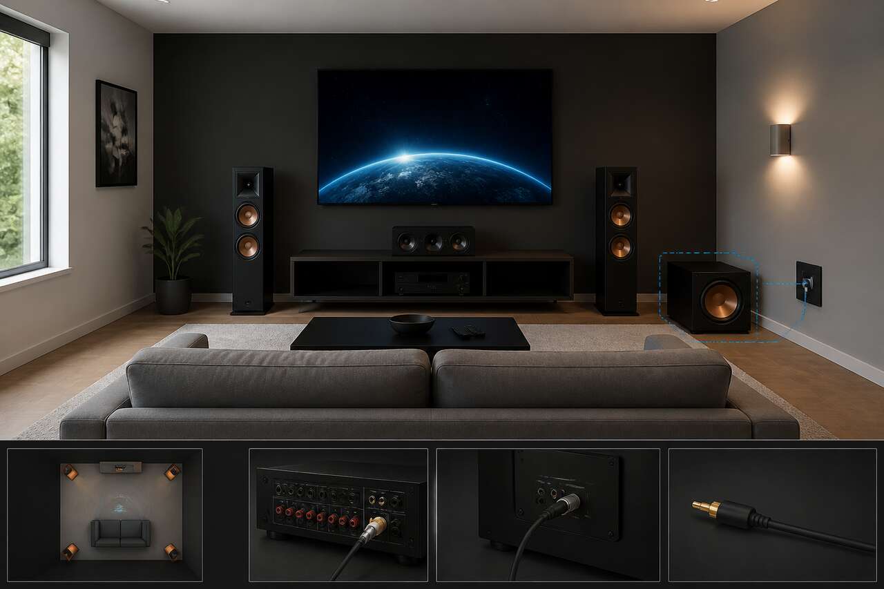 Où placer le caisson dans un home cinéma pour un grave régulier Où placer le caisson dans un home cinéma pour un grave régulier