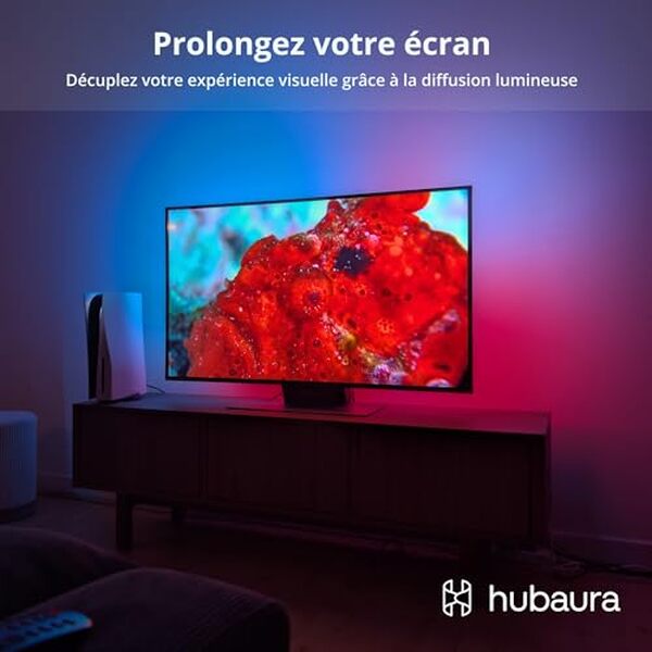 Découvrez notre test complet de la hUBAURA Sync Box, le rétroéclairage HDMI idéal pour les téléviseurs de 42 à 88 pouces. Performances, installation et prix. 