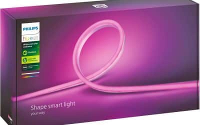 Test : ruban LED extérieur Philips Hue 5m, compatible Alexa et Google Assistant