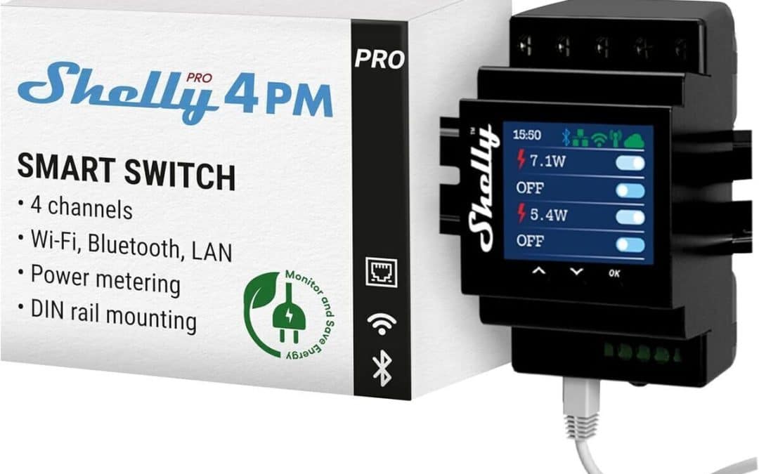 Test : shelly Pro 4PM - interrupteur connecté 40 A