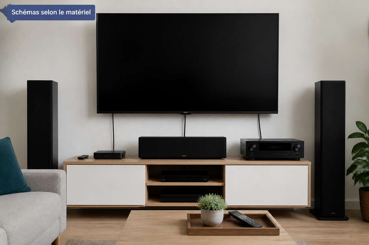 Brancher un home cinéma avec une box : schémas selon le matériel Brancher un home cinéma avec une box : schémas selon le matériel