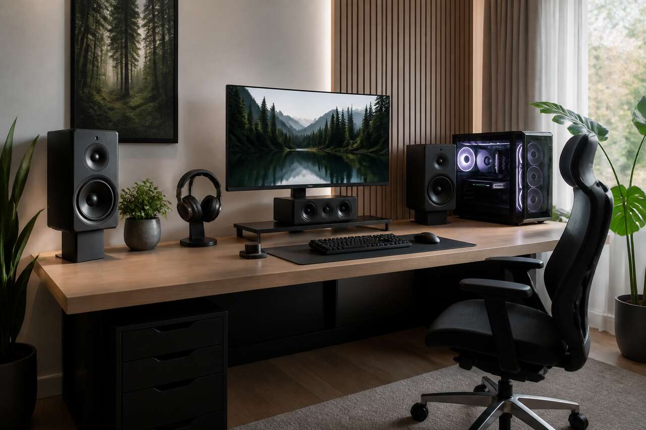 Comment optimiser son bureau pour un système HiFi et gaming ?